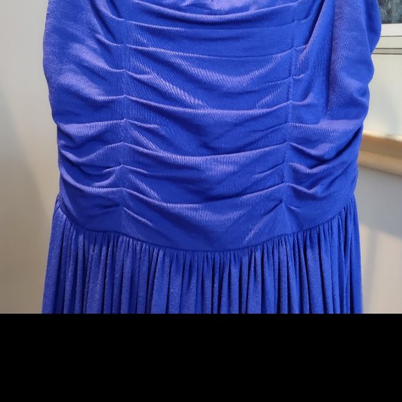 GUESS By Marciano Purple / Blue Elastic Top Size Small Maxi Dress w/ Pockets - Picture 2 of 10
